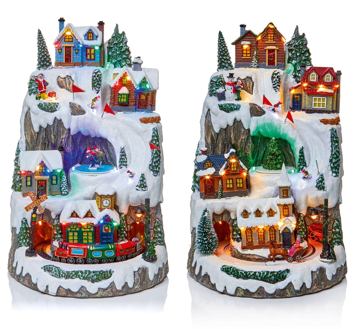 39cm Animated Alpine Village