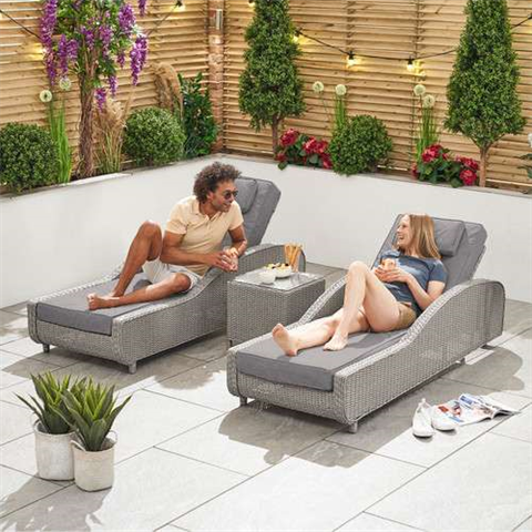 Madison Sun Lounger Set - EX DISPLAY